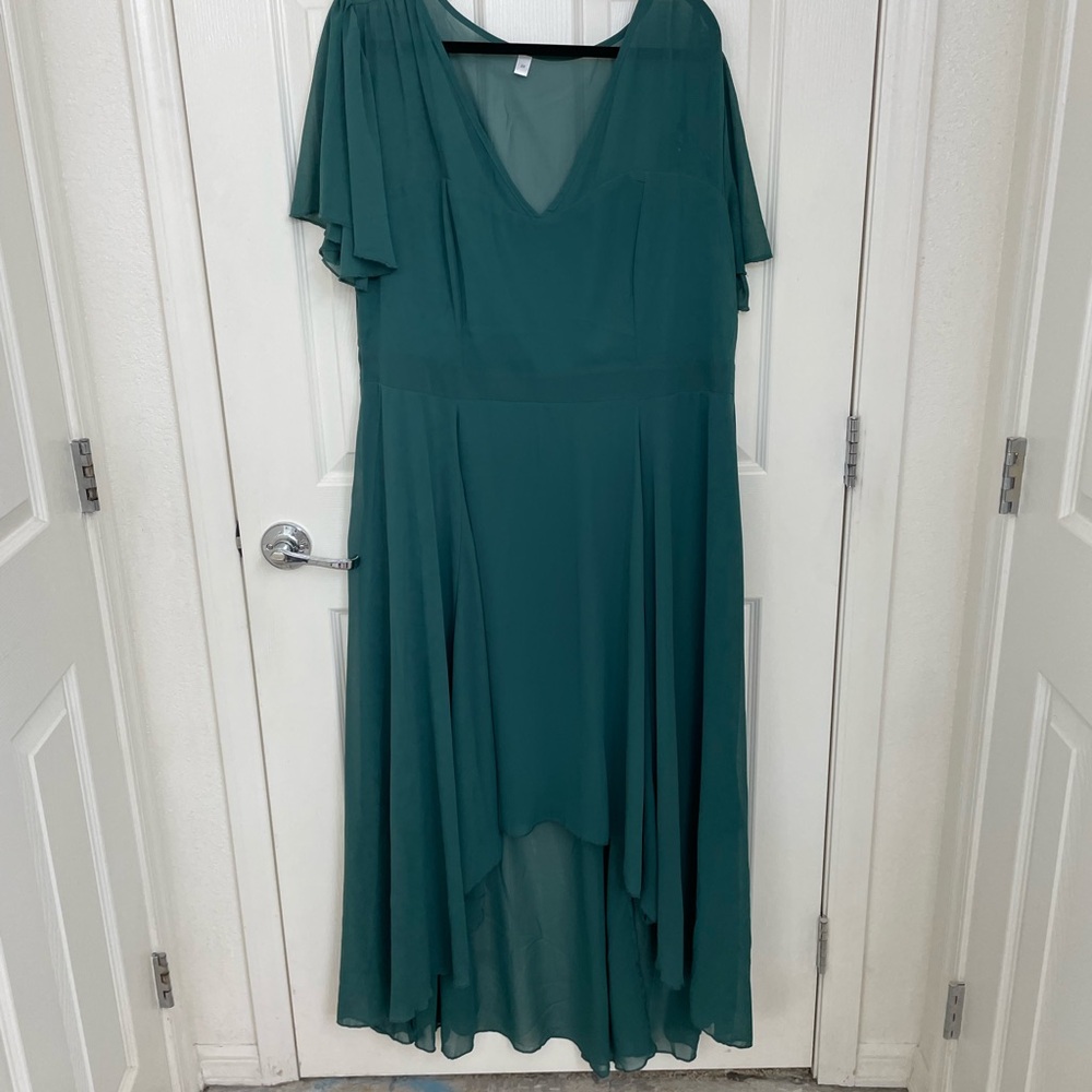 Modlily Plus Size Side Zipper High Waist Chiffon Dress Size 2XL NWOT
